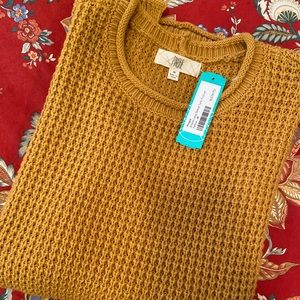 Brand new waffle knit sweater